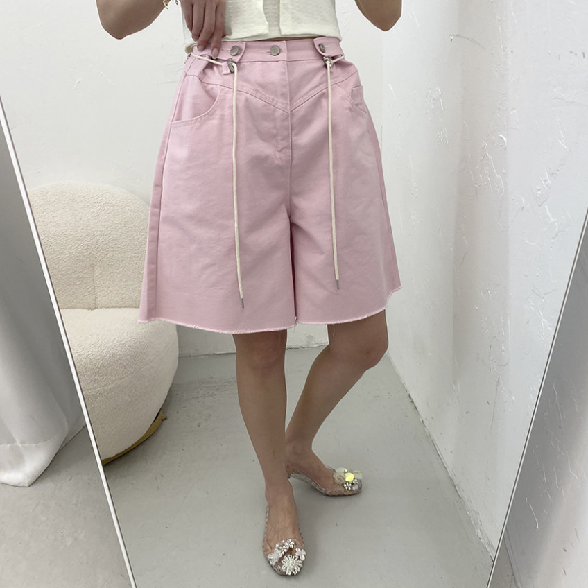 Shorts Denim Frayed - Summer 2026 Chic Fashion Korean Style