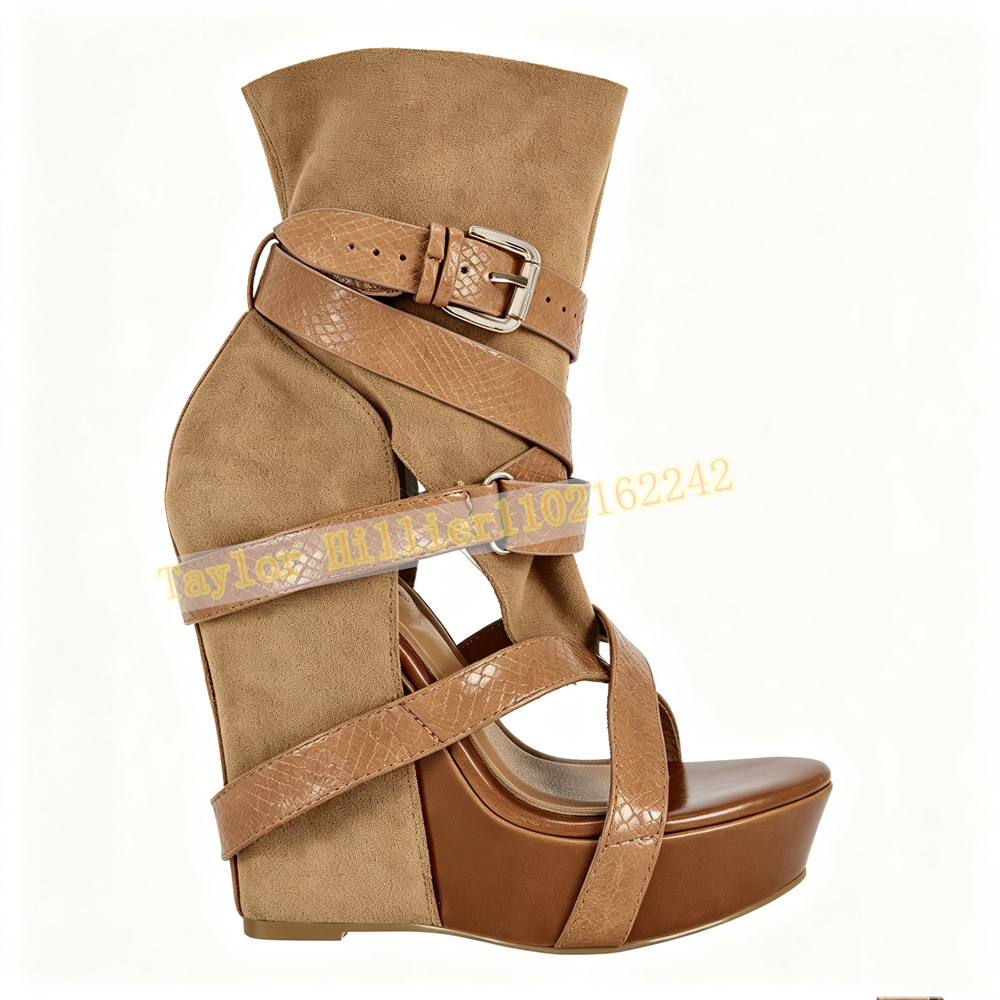 Women Green Platform Wedge San - Sandal Strappy Heeled 评论和价格
