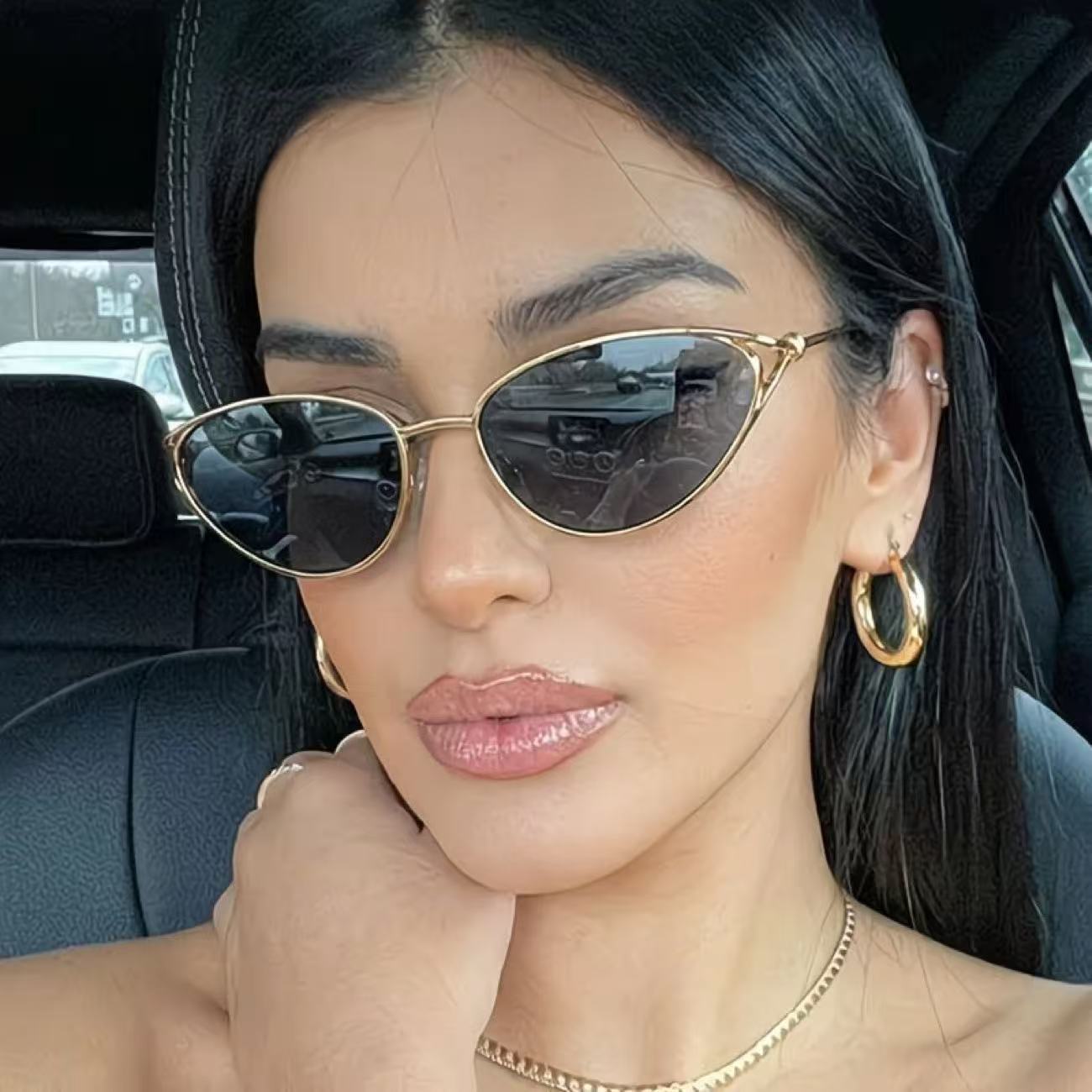 Luxury Cat Eye Sunglasses for  - Sunglasses Cat Eye 评论和价格