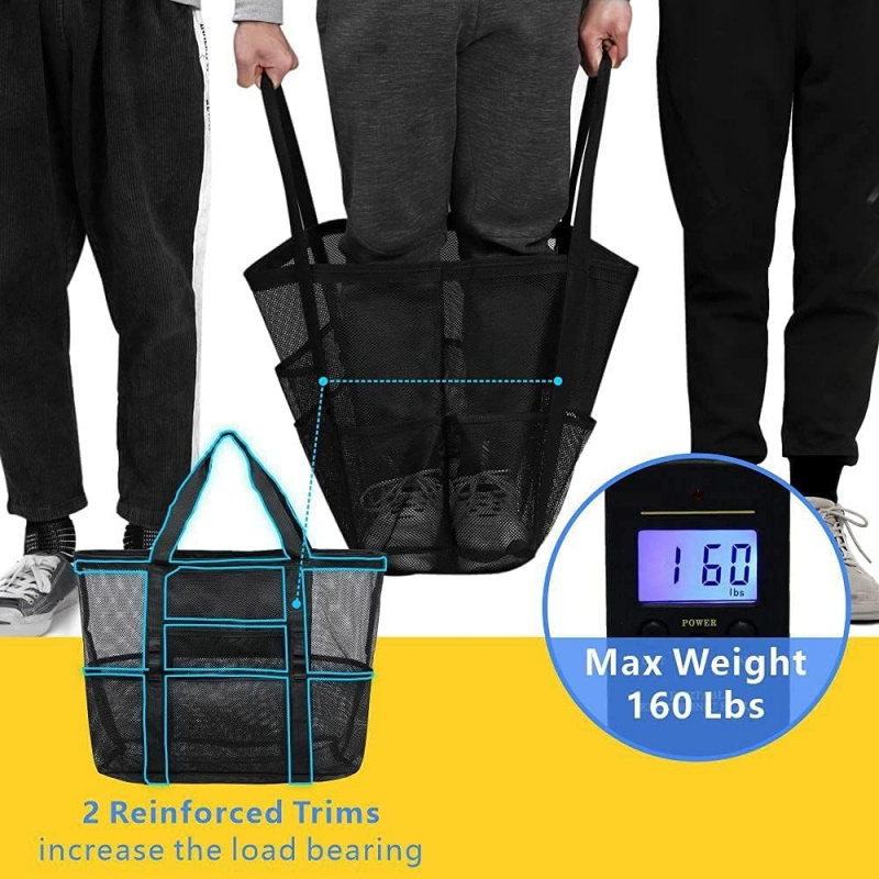 Oversized Mesh Beach Bag With  - Tote Bag Beach 评论和价格
