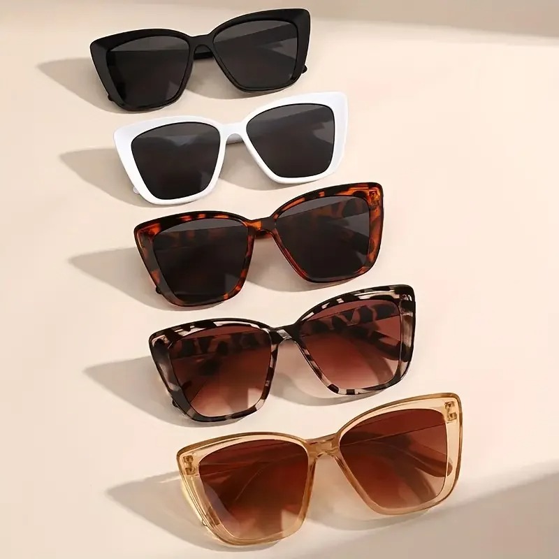 5 Pcs Women's Vintage Cat-Eye  - Sunglasses Cat Eye 评论和价格