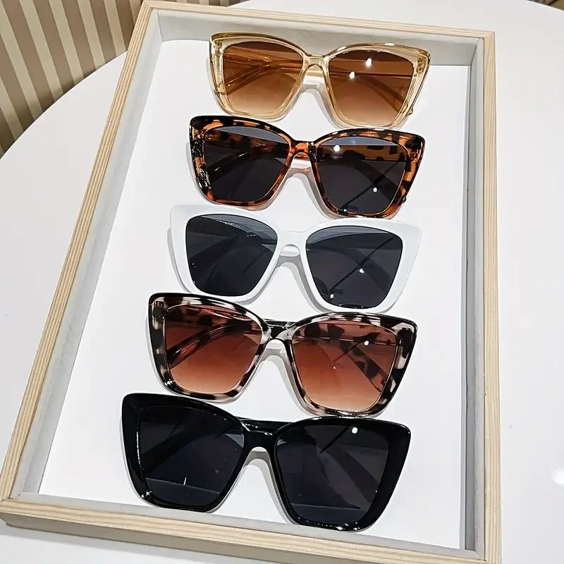 5 Pcs Women's Vintage Cat-Eye  - Sunglasses Cat Eye 评论和价格